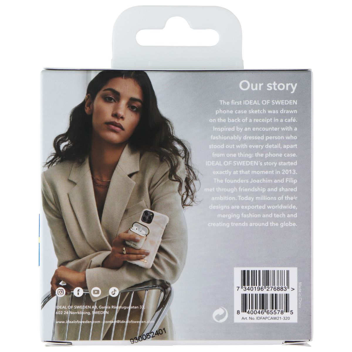 Funda IDEAL OF SWEDEN Airpods para AirPods 1ª Generación / 2ª Generación - Mármol Oliva Dorado - Imagen 2 de 2