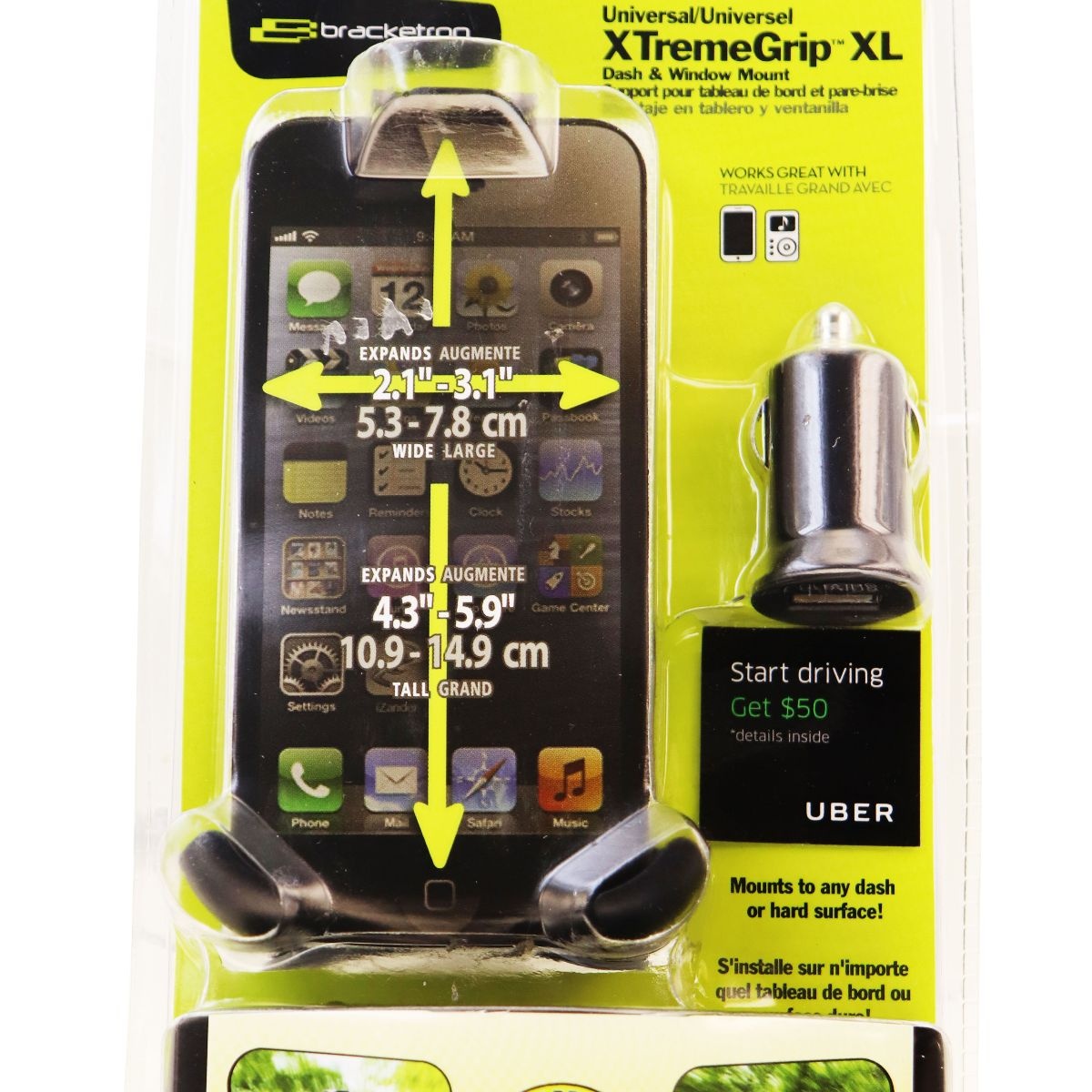 Bracketron BT1-542-1 Universal X-Treme Mount Black